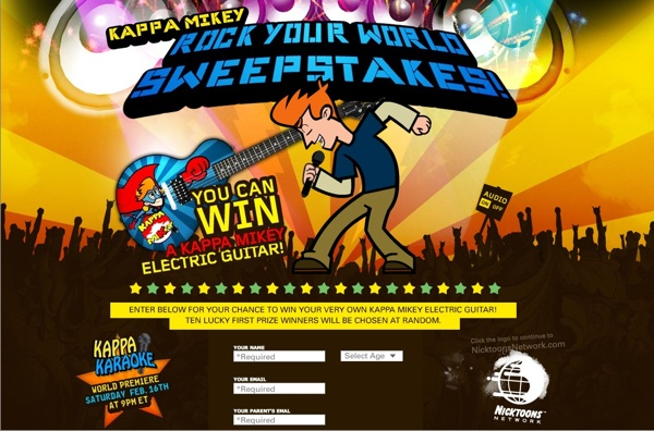 Kappa Mikey ROCK YOUR WORLD SWEEPSTAKES!